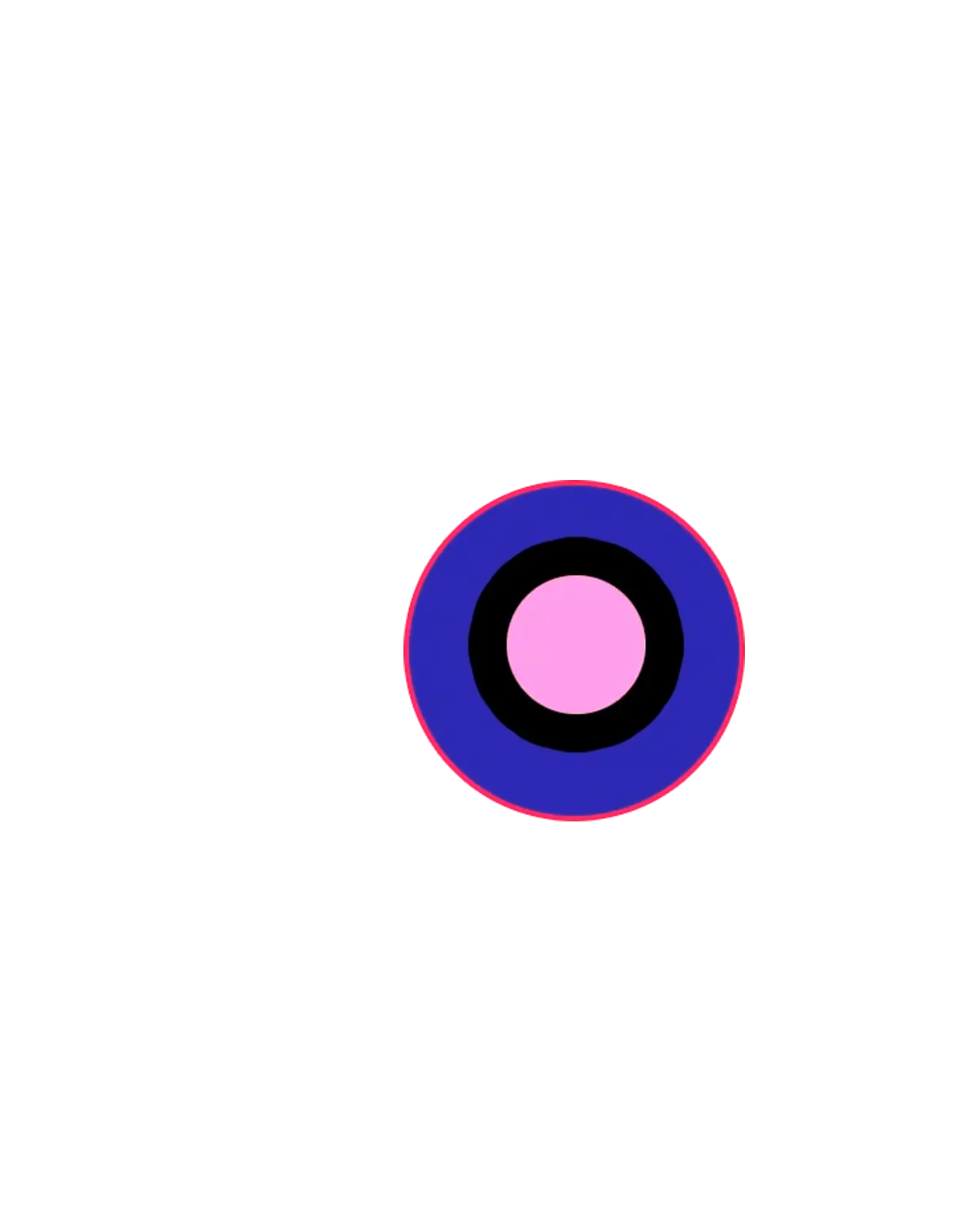 Circulo azul y rosa